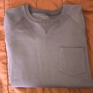 ESNTLS Dark Grey Crewneck sweater with pocket